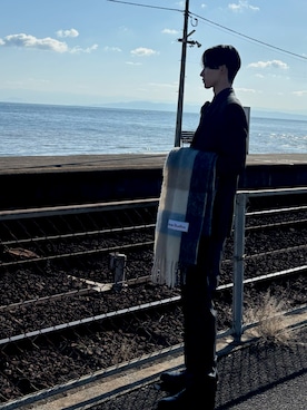 「Acne Studios（アクネストゥディオズ）のアイテム」を使った、IBUKIさん（メンズ・177cm）の冬コーディネート