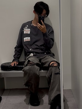 「MOSCOT（モスコット）のアイテム」を使った、IBUKI_tp さん（メンズ・177cm）の春コーディネート