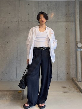 「PAES（ペイズ）のアイテム」を使った、Takumiさん（メンズ・178cm）の春コーディネート