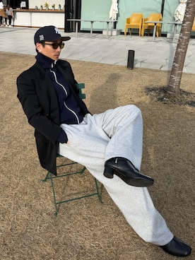 「endevice（エンデヴァイス）のアイテム」を使った、Takumiさん（メンズ・178cm）の冬コーディネート