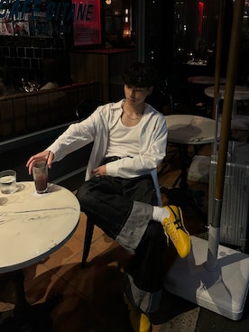 「アイテム（タンクトップ）」を使った、Takumiさん（メンズ・178cm・20代）の秋コーディネート