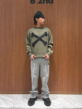 「B'2nd（ビーセカンド）のアイテム」を使った、.さん（メンズ・167cm）の冬コーディネート