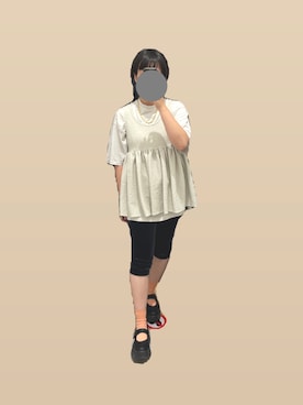 「IOSSELLIANI（イオッセリアーニ）のアイテム（アクセサリー）」を使った、mさん（レディース・160cm）の夏コーディネート