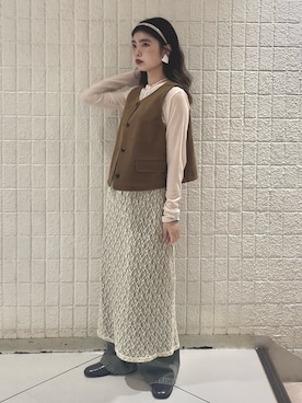 「アイテム（その他アウター）」を使った、RiNCOさん（レディース・158cm）の秋コーディネート