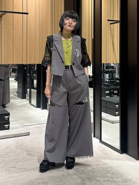 「HARE（ハレ）のアイテム（テーラードジャケット）」を使った、かのんさん（レディース・149cm）の春コーディネート