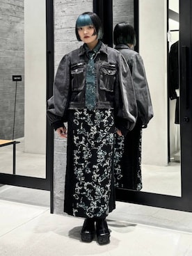 「HARE（ハレ）のアイテム（デニムジャケット）」を使った、かのんさん（レディース・149cm）の秋コーディネート