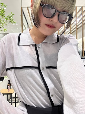 「HARE（ハレ）のアイテム（サングラス）」を使った、かのんさん（レディース・149cm）の夏コーディネート