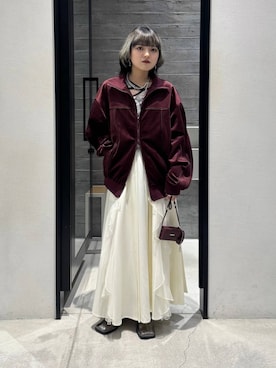 「アイテム（財布）」を使った、かのんさん（レディース・149cm）の秋コーディネート