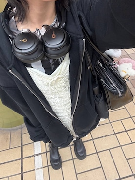 「one after another NICE CLAUP（ワンアフターアナザーナイスクラップ）のアイテム（ワンピース）」を使った、かのんさん（レディース・149cm）の秋コーディネート