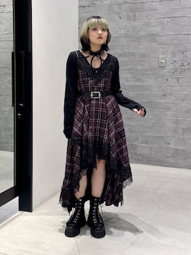 「アイテム（ベルト）」を使った、かのんさん（レディース・149cm）の夏コーディネート
