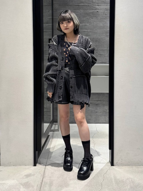 レースアップチャンキーサボサンダル(HARE)