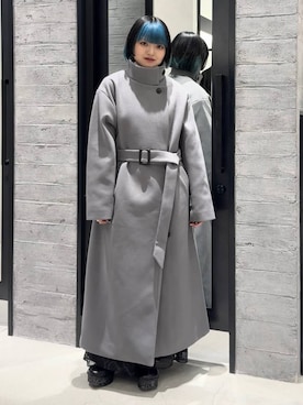 「アイテム（チェスターコート）」を使った、かのんさん（骨格ストレート・レディース・149cm）の秋コーディネート