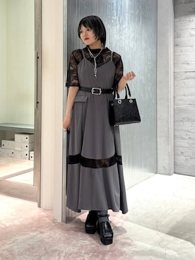「HARE（ハレ）のアイテム（アクセサリー）」を使った、かのんさん（レディース・149cm）の春コーディネート
