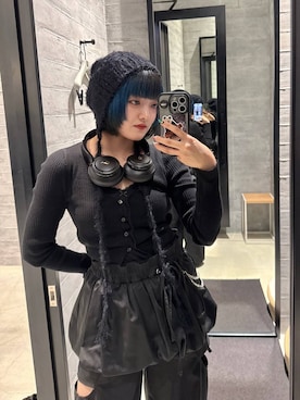 「HARE（ハレ）のアイテム（ニットキャップ/ビーニー）」を使った、かのんさん（レディース・149cm）の秋コーディネート