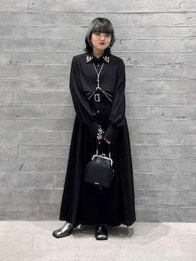 「アイテム（サスペンダー）」を使った、かのんさん（レディース・149cm）の秋コーディネート
