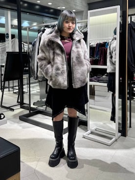 「HARE（ハレ）のアイテム（ブルゾン）」を使った、かのんさん（レディース・149cm）の秋コーディネート