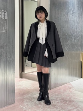 「HARE（ハレ）のアイテム（シューズ）」を使った、かのんさん（レディース・149cm）の秋コーディネート