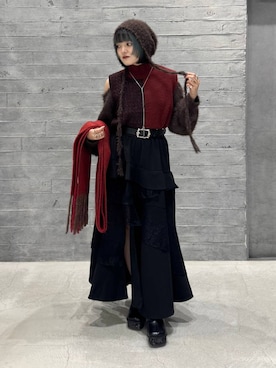 「アイテム（マフラー）」を使った、かのんさん（レディース・149cm）の秋コーディネート