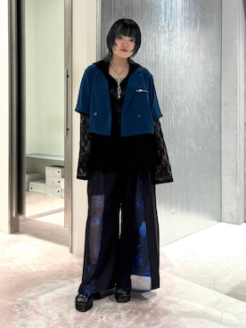 「HARE（ハレ）のアイテム（スラックス）」を使った、かのんさん（レディース・149cm）の夏コーディネート