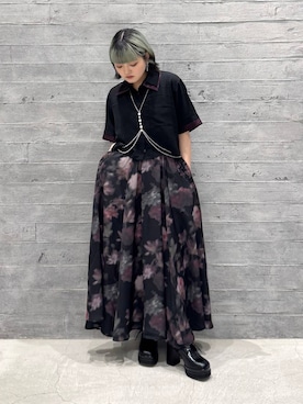 「アイテム（サスペンダー）」を使った、かのんさん（レディース・149cm・20代）の夏コーディネート