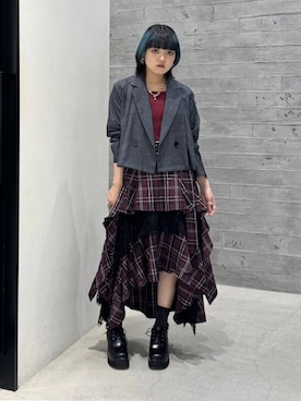 「アイテム（セットアップ）」を使った、かのんさん（レディース・149cm・20代）の夏コーディネート