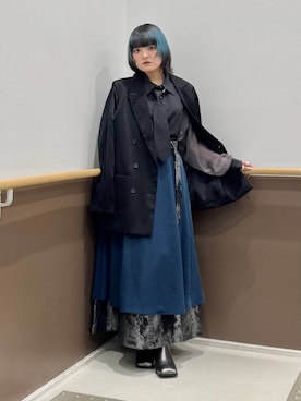 「アイテム（テーラードジャケット）」を使った、かのんさん（レディース・149cm）の夏コーディネート