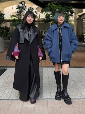 「アイテム（ステンカラーコート）」を使った、かのんさん（レディース・149cm・20代）の秋コーディネート