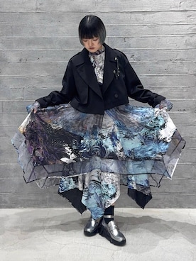 「HARE（ハレ）のアイテム（ジャケット/アウター）」を使った、かのんさん（レディース・149cm）の冬コーディネート