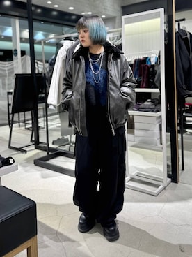 「アイテム（ブルゾン）」を使った、かのんさん（レディース・149cm・20代）の秋コーディネート