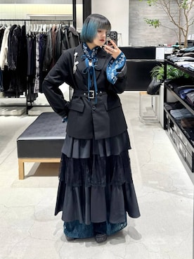 「アイテム（ブローチ/コサージュ）」を使った、かのんさん（レディース・149cm）の秋コーディネート