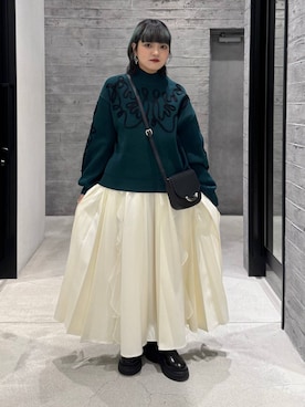 「アイテム（ドレスシューズ）」を使った、かのんさん（レディース・149cm）の秋コーディネート
