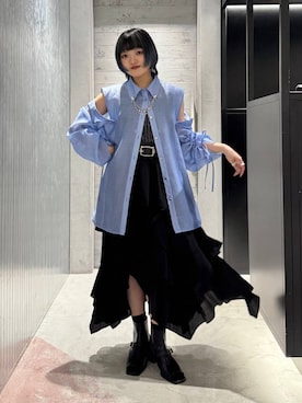 「HARE（ハレ）のアイテム（シューズ）」を使った、かのんさん（レディース・149cm）の春コーディネート