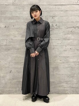「アイテム（ワンピース/ドレス）」を使った、かのんさん（レディース・149cm・20代）の秋コーディネート
