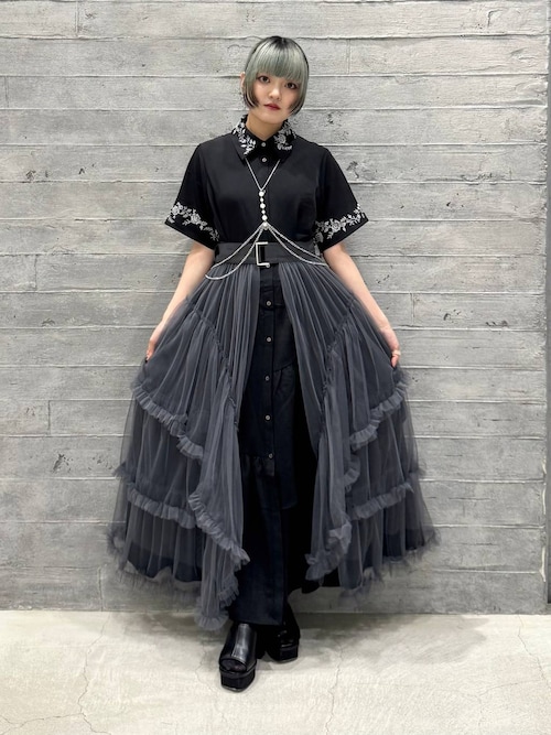 アシメフリルシシュウワンピース セール】アシメフリルシシュウワンピース(HARE)（ワンピース）｜HARE