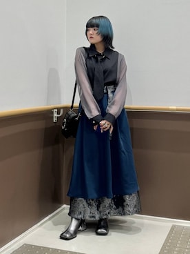 「アイテム（ブーツ）」を使った、かのんさん（レディース・149cm）の夏コーディネート