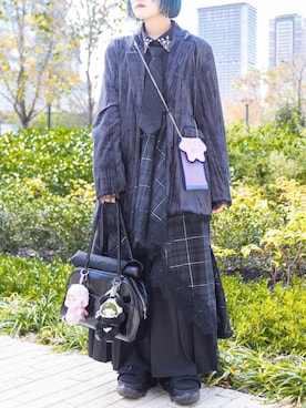 「アイテム（ネックレス）」を使った、かのんさん（レディース・149cm・20代）の秋コーディネート