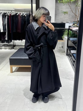 「HARE（ハレ）の4チェーンタレンネックレス(HARE)（ネックレス）」を使った、かのんさん（レディース・149cm・20代）の秋コーディネート