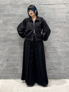 「HARE（ハレ）のアイテム（パーカー）」を使った、かのんさん（レディース・149cm）の秋コーディネート