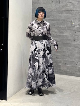 「アイテム（ブーツ、シルバー系）」を使った、かのんさん（レディース・149cm）の秋コーディネート