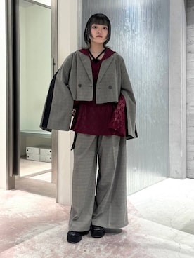「HARE（ハレ）のアイテム（パンツ）」を使った、かのんさん（レディース・149cm）の夏コーディネート