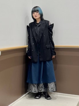 「アイテム（テーラードジャケット）」を使った、かのんさん（レディース・149cm・20代）の秋コーディネート
