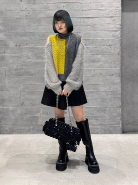 「HARE（ハレ）のアイテム（ハンドバッグ）」を使った、かのんさん（レディース・149cm）の秋コーディネート