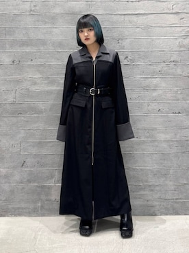 「HARE（ハレ）のアイテム（ベルト）」を使った、かのんさん（レディース・149cm）の秋コーディネート