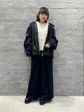 「HARE（ハレ）のアイテム（その他パンツ）」を使った、かのんさん（レディース・149cm・20代）の秋コーディネート