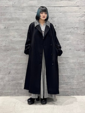 「アイテム（ステンカラーコート）」を使った、かのんさん（レディース・149cm・20代）の秋コーディネート