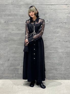 「アイテム（サスペンダー）」を使った、かのんさん（レディース・149cm）の夏コーディネート