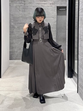 「アイテム（ワンピース/ドレス）」を使った、かのんさん（レディース・149cm）の秋コーディネート