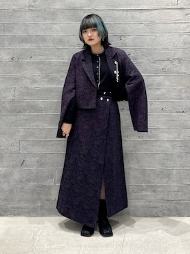 「アイテム（テーラードジャケット）」を使った、かのんさん（レディース・149cm・20代）の秋コーディネート
