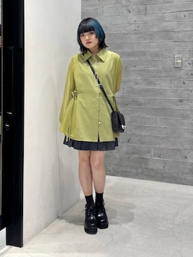 「アイテム（セットアップ）」を使った、かのんさん（レディース・149cm）の夏コーディネート