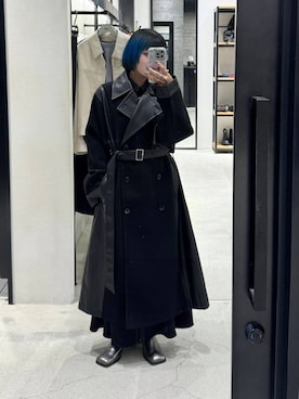 「アイテム（ステンカラーコート）」を使った、かのんさん（レディース・149cm・20代）の秋コーディネート